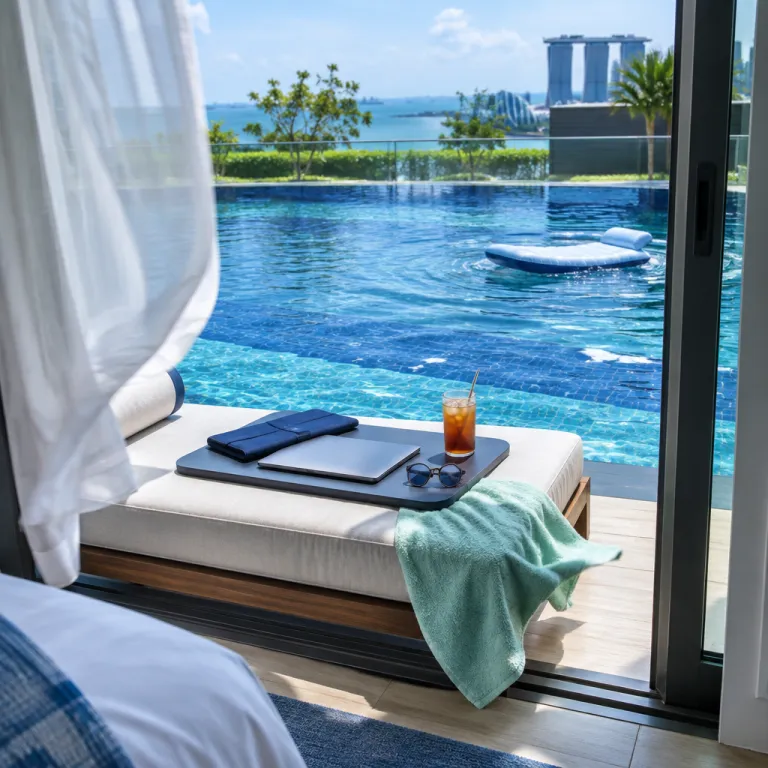 The hotel room that works: Singapore stays designed for the laptop-and-pool-lap day